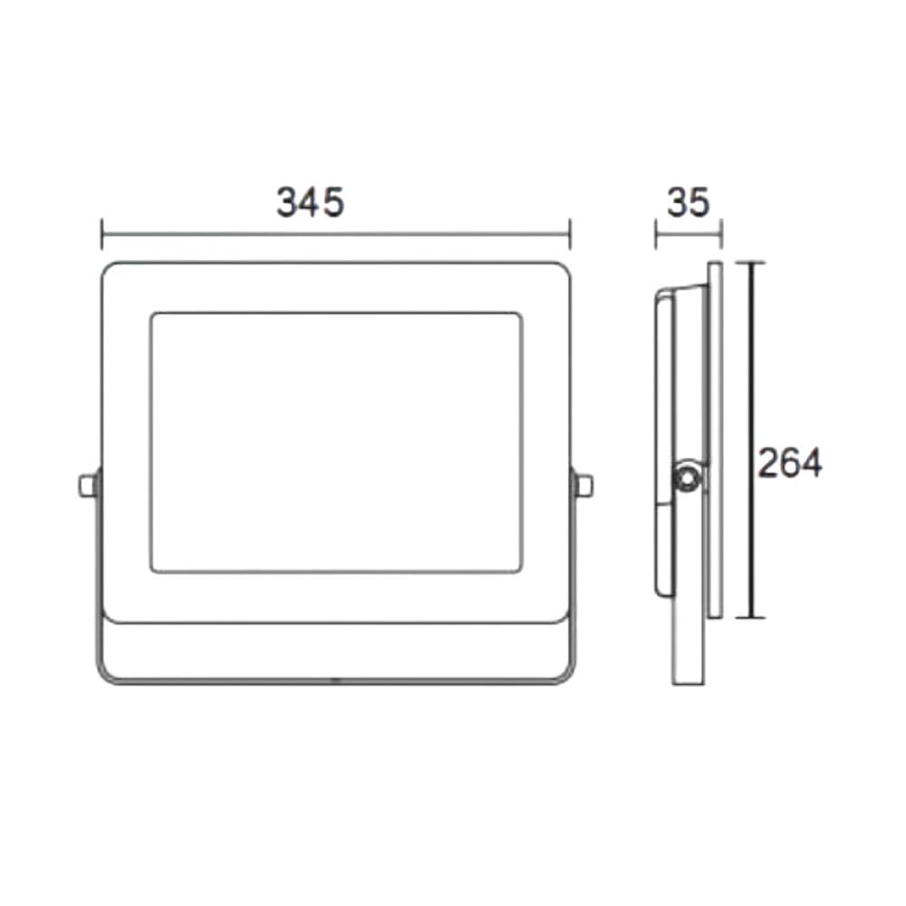 สปอตไลท์ภายนอก LED SYLVANIA VISION3 200 วัตต์ WARM WHITE