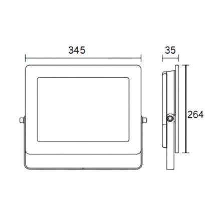 สปอตไลท์ภายนอก LED SYLVANIA VISION3 200 วัตต์ WARM WHITE_4