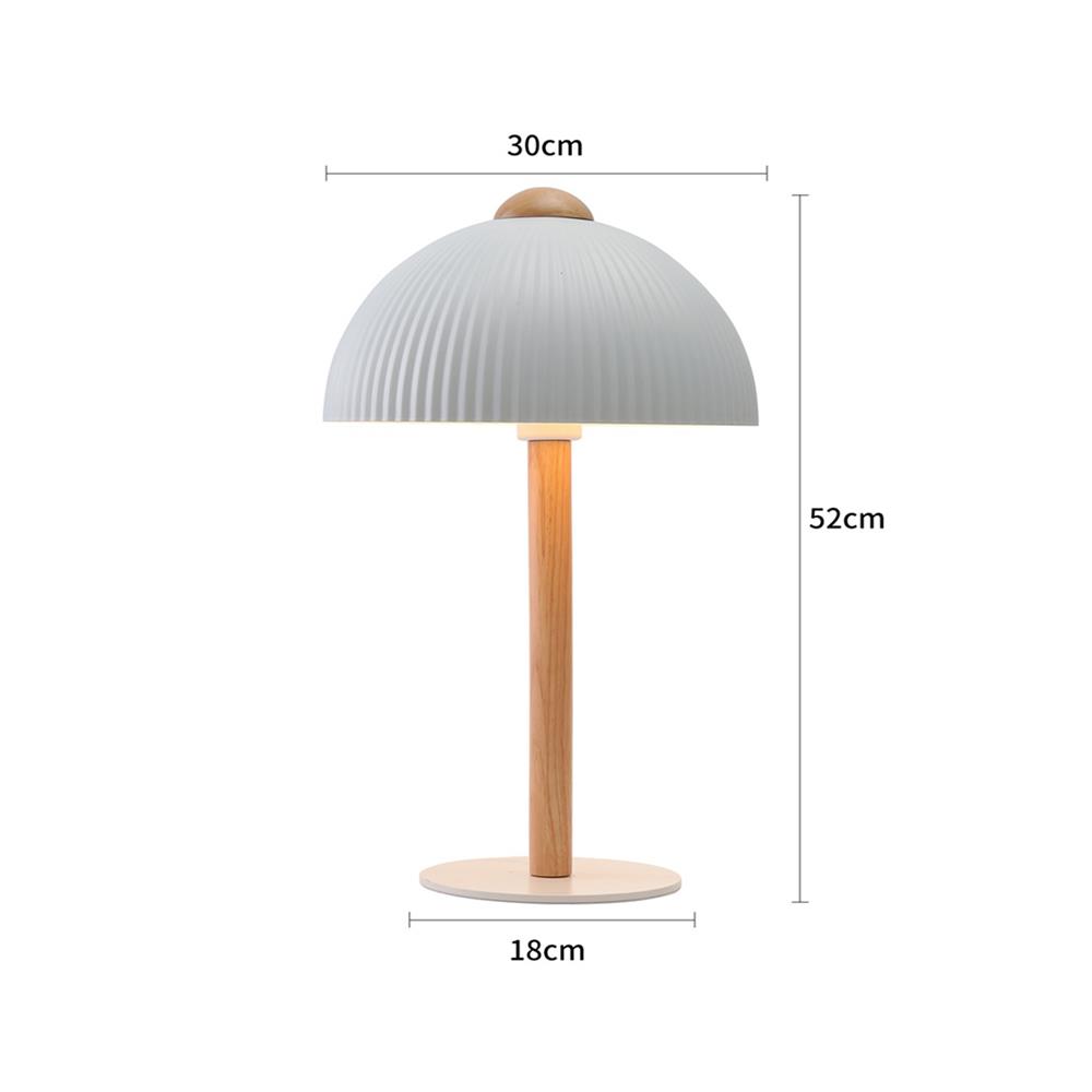 ไฟตั้งโต๊ะ CARINI MT24081L สีขาว/ลายไม้