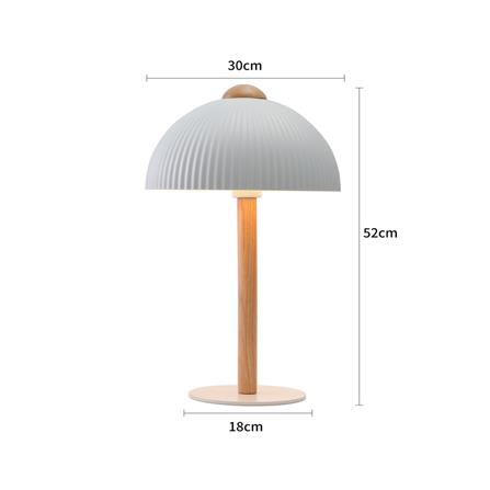 ไฟตั้งโต๊ะ CARINI MT24081L สีขาว/ลายไม้_6