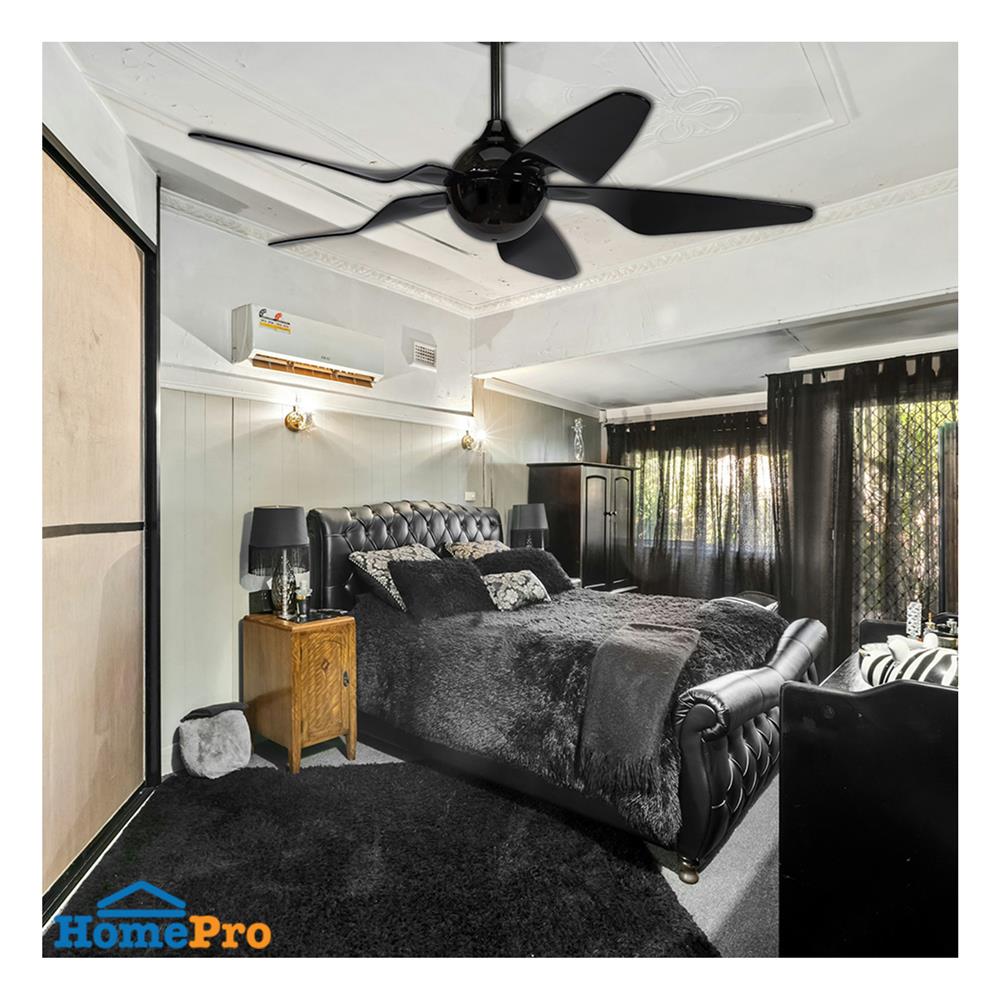 พัดลมไม่มีโคมไฟ CARINI CASPER-AC01 48 นิ้ว สีดำ