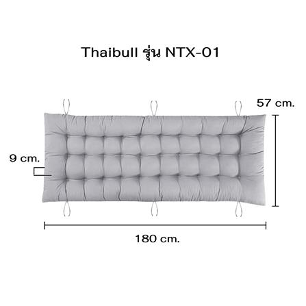 เบาะรองนั่ง THAIBULL NTX-01 57x180x9 ซม. สีเทา_5