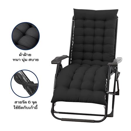 เบาะรองนั่ง THAIBULL NTX-01 57x180x9 ซม. สีดำ_2