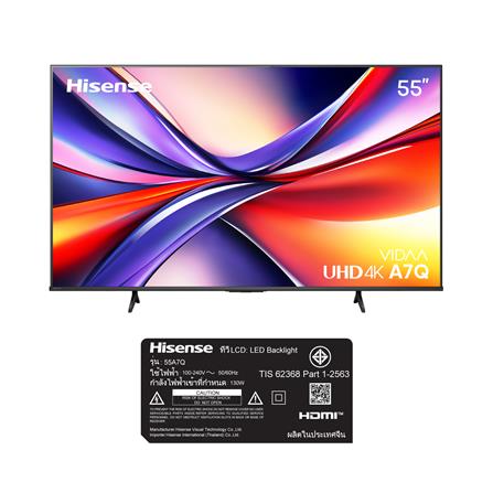 ทีวีแอลอีดี 55 นิ้ว HISENSE (4K, LED, VIDAA) 55A7Q_5