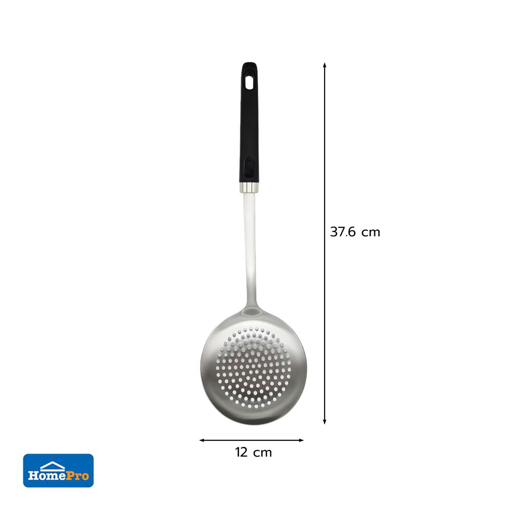 กระบวยมีรูสเตนเลส KECH WSD-0992 สีดำ/สเตนเลส