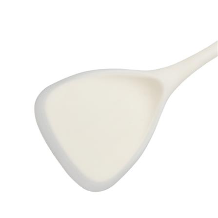 ตะหลิวซิลิโคนด้ามไม้ KECH ZC-MGK1 สีขาว/น้ำตาล_1