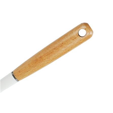 ตะหลิวซิลิโคนด้ามไม้ KECH ZC-MGK1 สีขาว/น้ำตาล_2