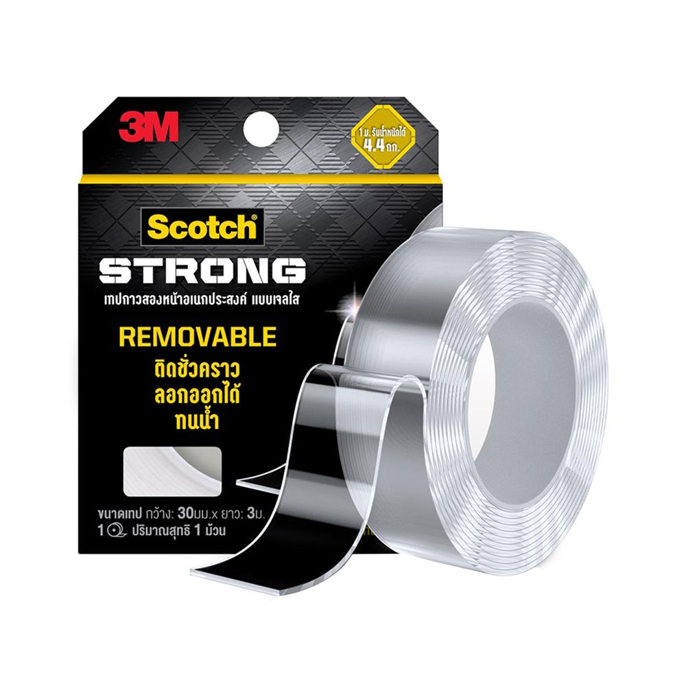เทปกาวสองหน้าอเนกประสงค์ แบบเจลใส 3M 30มม.x3ม.