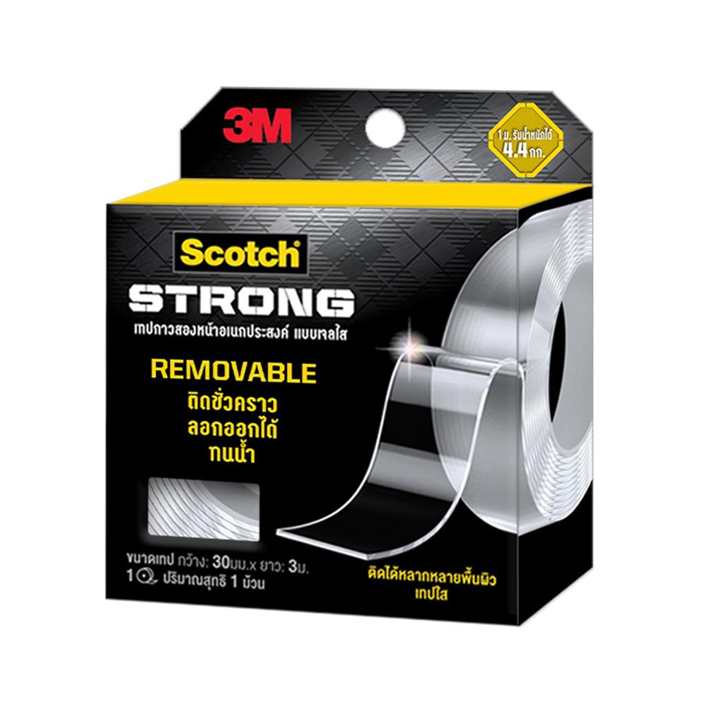 เทปกาวสองหน้าอเนกประสงค์ แบบเจลใส 3M 30มม.x3ม.