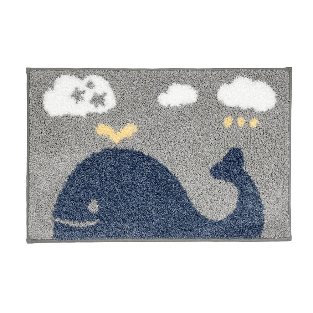 พรม HOME LIVING STYLE WHALE 45x70 ซม. สีเทา