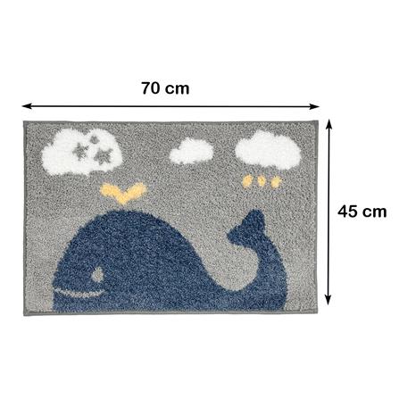 พรม HOME LIVING STYLE WHALE 45x70 ซม. สีเทา_7