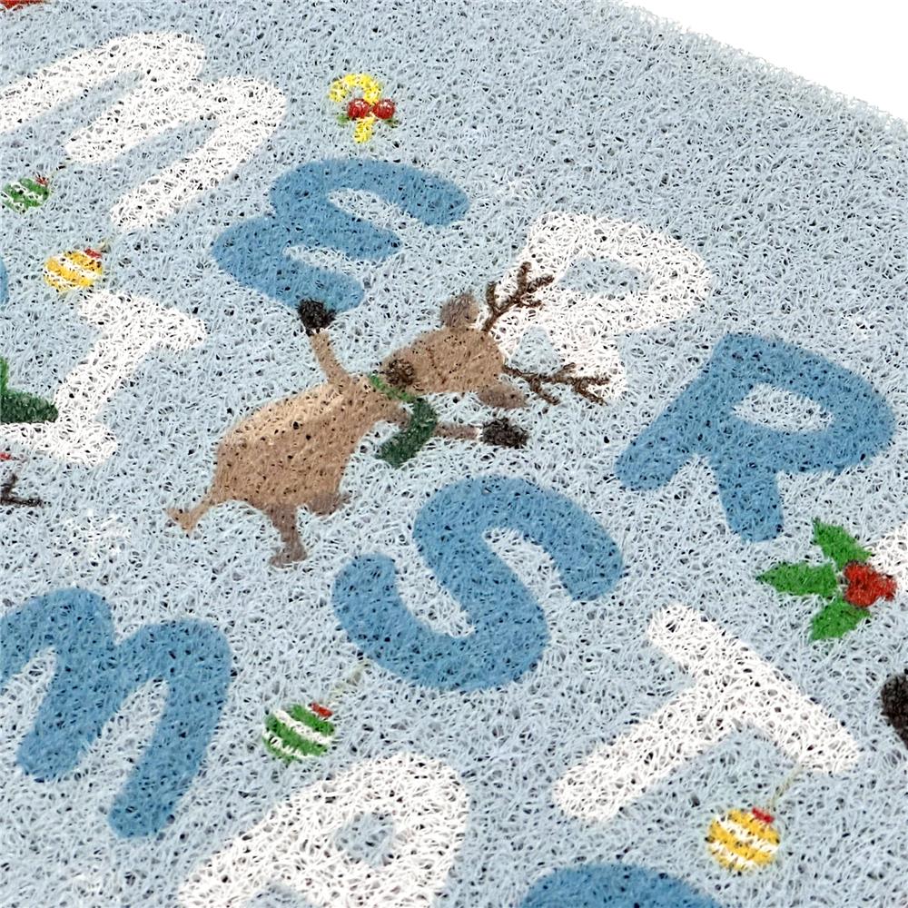 พรมเช็ดเท้าดักฝุ่น HOME LIVING STYLE MRC 45X75 ซม. สีฟ้า