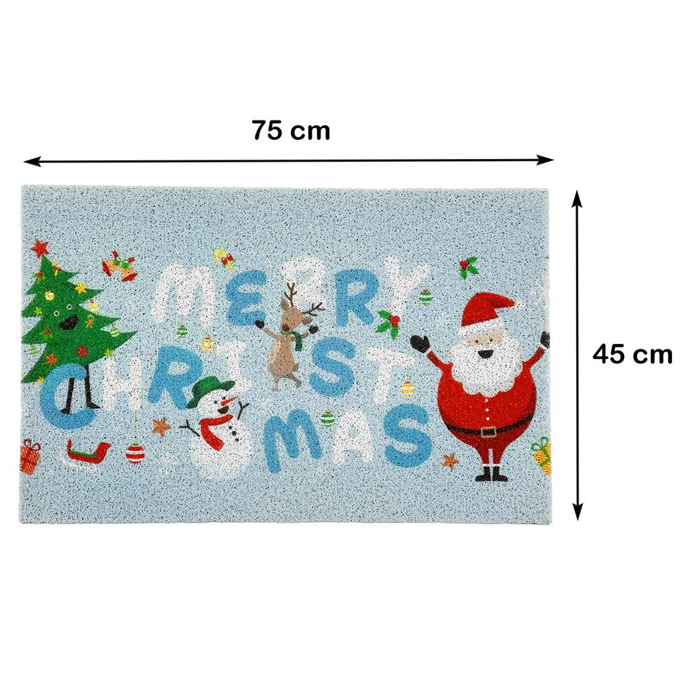 พรมเช็ดเท้าดักฝุ่น HOME LIVING STYLE MRC 45X75 ซม. สีฟ้า