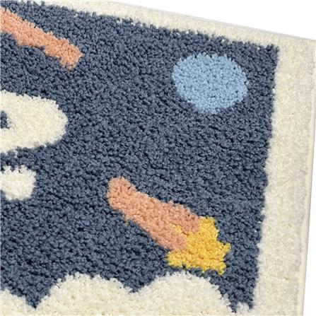 พรม HOME LIVING STYLE SATURN 45x70 ซม. สีน้ำเงิน_3