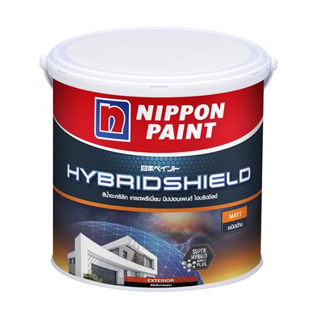 สีน้ำทาภายนอก ชนิดด้าน NIPPON PAINT HYBRIDSHIELD BASE A 1 แกลลอน_0