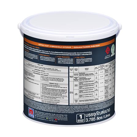 สีน้ำทาภายนอก ชนิดด้าน NIPPON PAINT HYBRIDSHIELD BASE A 1 แกลลอน_1