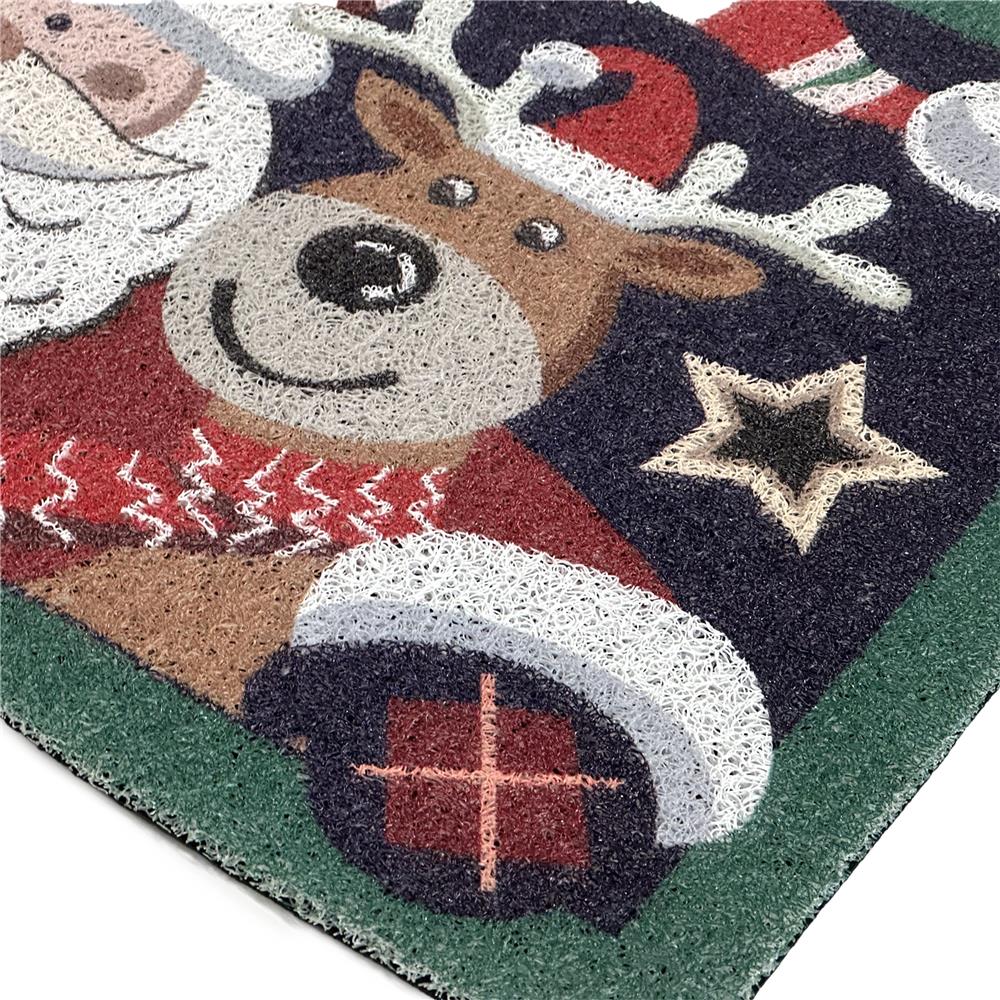 พรมเช็ดเท้าดักฝุ่น HOME LIVING STYLE HUG 45X75 ซม. สีน้ำเงินเข้ม