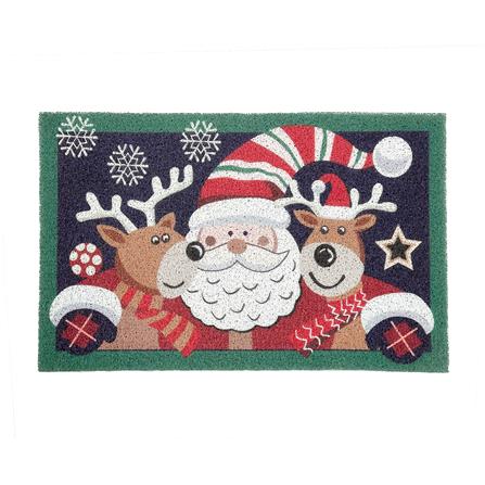 พรมเช็ดเท้าดักฝุ่น HOME LIVING STYLE HUG 45X75 ซม. สีน้ำเงินเข้ม_1