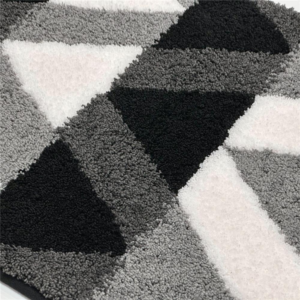 พรม HOME LIVING STYLE ZIGZAG 45x70 ซม. สีดำ