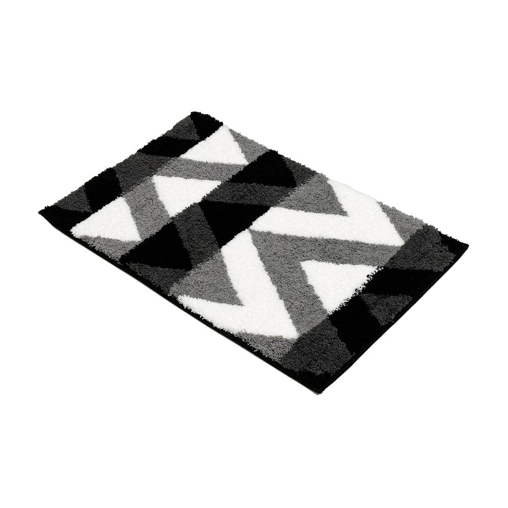 พรม HOME LIVING STYLE ZIGZAG 45x70 ซม. สีดำ