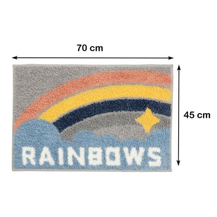 พรม HOME LIVING STYLE RAINBOWS 45x70 ซม. สีเทา_7