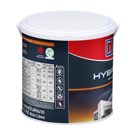 สีน้ำทาภายนอก ชนิดด้าน NIPPON PAINT HYBRIDSHIELD BASE B 1 แกลลอน_3