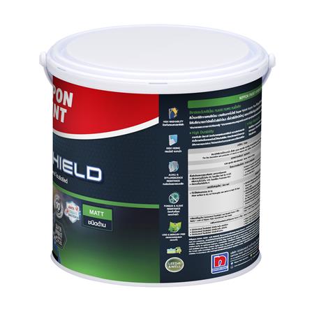 สีน้ำทาภายใน ชนิดด้าน NIPPON PAINT HYBRIDSHIELD BASE A สีขาว 1 แกลลอน_2