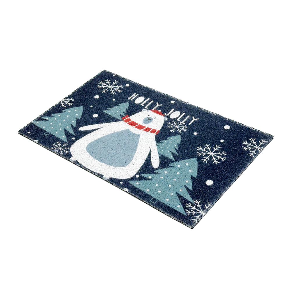 พรมเช็ดเท้าดักฝุ่น HOME LIVING STYLE JOLLY 45X75 ซม. สีน้ำเงินเข้ม