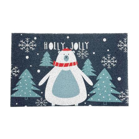 พรมเช็ดเท้าดักฝุ่น HOME LIVING STYLE JOLLY 45X75 ซม. สีน้ำเงินเข้ม_0