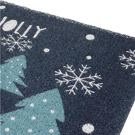 พรมเช็ดเท้าดักฝุ่น HOME LIVING STYLE JOLLY 45X75 ซม. สีน้ำเงินเข้ม_4