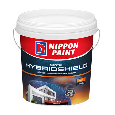 สีน้ำทาภายนอก ชนิดด้าน NIPPON PAINT HYBRIDSHIELD BASE A 2.5 แกลลอน_0