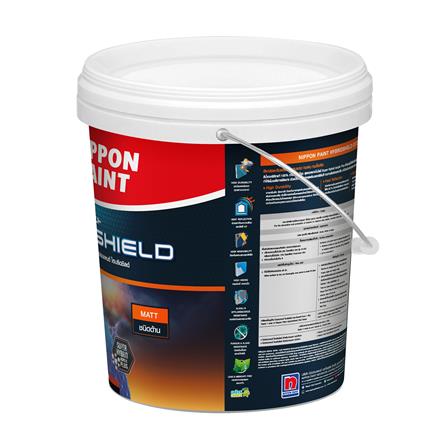 สีน้ำทาภายนอก ชนิดด้าน NIPPON PAINT HYBRIDSHIELD BASE A สีขาว 5 แกลลอน_3