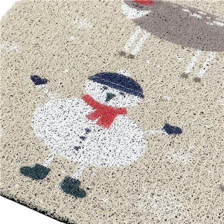 พรมเช็ดเท้าดักฝุ่น HOME LIVING STYLE MERRY 45X75 ซม. สีเบจ_2