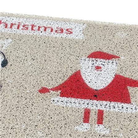 พรมเช็ดเท้าดักฝุ่น HOME LIVING STYLE MERRY 45X75 ซม. สีเบจ_3