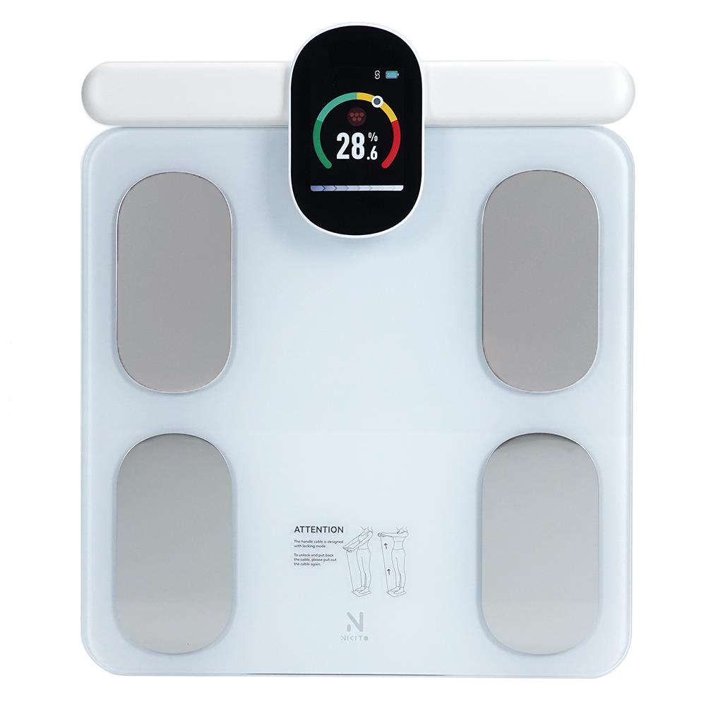 เครื่องชั่งน้ำหนักวัดมวลกาย NIKITO FG2305ULB สีขาว