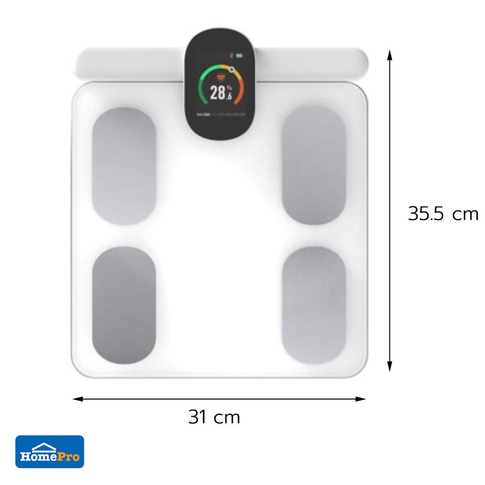 เครื่องชั่งน้ำหนักวัดมวลกาย NIKITO FG2305ULB สีขาว