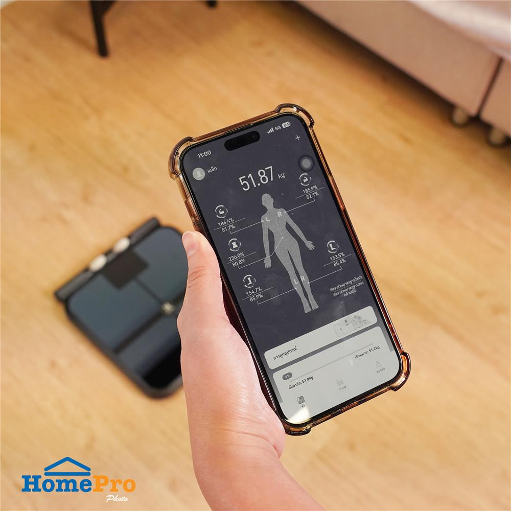 เครื่องชั่งน้ำหนักวัดมวลกาย NIKITO FI2435WB สีดำ