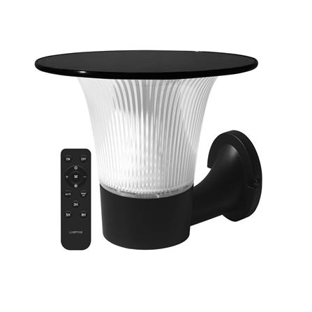 ไฟหัวเสา SOLAR LAMPTAN FLOWLIGH 15 วัตต์ DAYLIGHT/COOL WHITE/WARM WHITE สีดำ_0