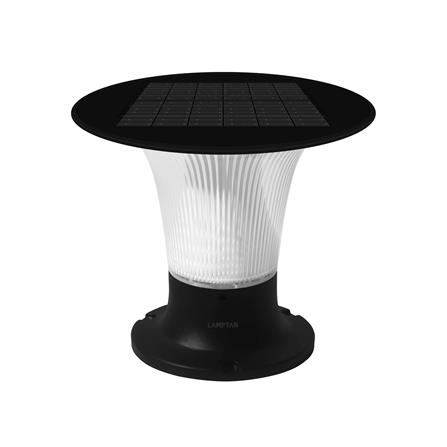 ไฟหัวเสา SOLAR LAMPTAN FLOWLIGH 15 วัตต์ DAYLIGHT/COOL WHITE/WARM WHITE สีดำ_1
