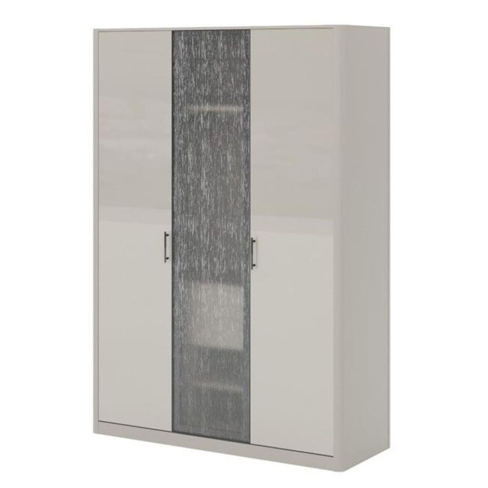 ตู้เสื้อผ้า 3 บานเปิด SB FURNITURE BLESS 19237118 160 ซม. สีเบจ