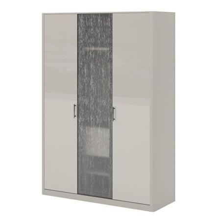 ตู้เสื้อผ้า 3 บานเปิด SB FURNITURE BLESS 19237118 160 ซม. สีเบจ_0