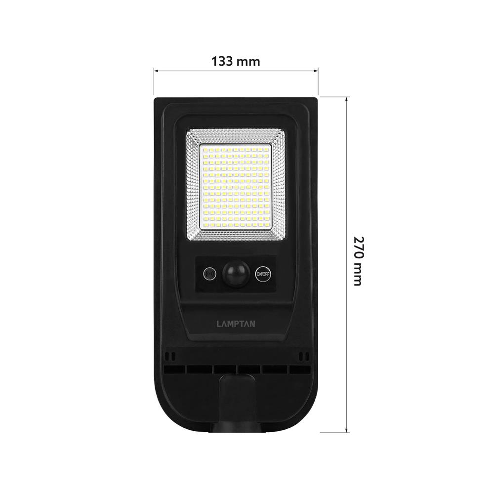 ไฟถนน SOLAR LAMPTAN MICRO2 50 วัตต์ DAYLIGHT สีดำ