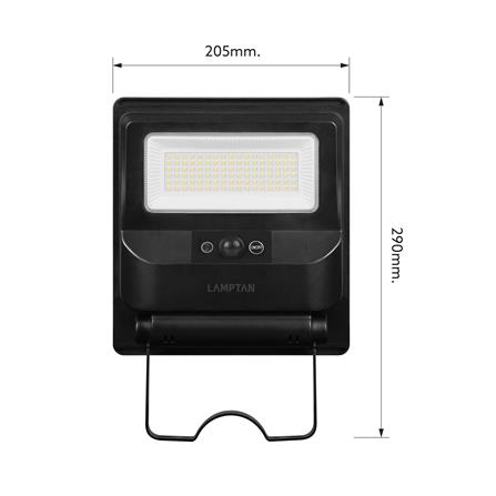 ไฟถนน SOLAR LAMPTAN DIVERSE 100 วัตต์ DAYLIGHT สีดำ_8