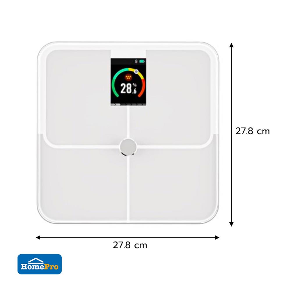 เครื่องชั่งน้ำหนักวัดมวลกาย NIKITO FI2019LB-G สีขาว