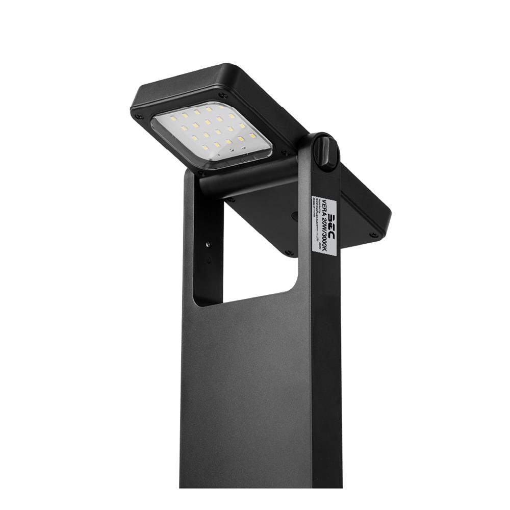 ไฟจัดสวน SOLAR BEC VERA 20 วัตต์ WARM WHITE สีดำ