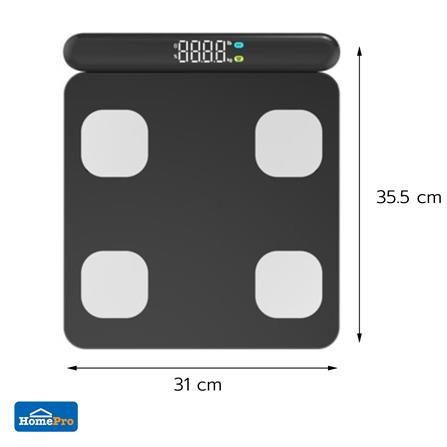 เครื่องชั่งน้ำหนักวัดมวลกาย NIKITO FG2302UWB สีดำ_2