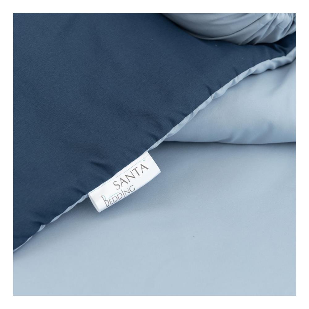 ชุดผ้าปูที่นอน 6 ฟุต (ชุด 6 ชิ้น) SANTA BEDDING LIGHT BLUE /NAVY BLUE