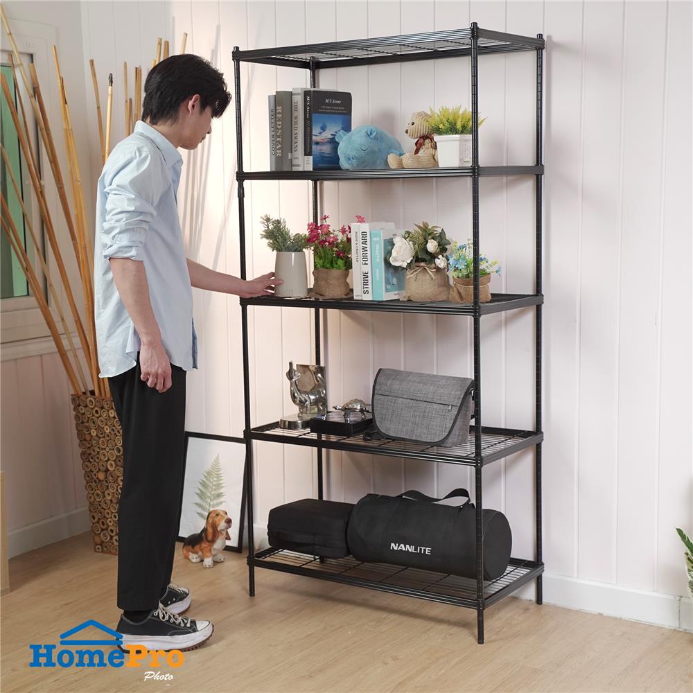 ชั้นวางของ 5 ชั้น FURDINI LINEAR 90 ซม. สีดำ