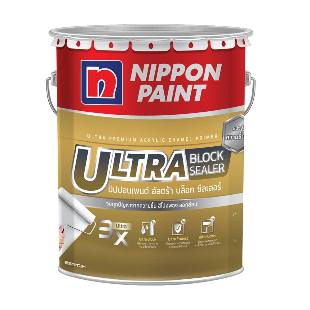 สีรองพื้นปูนอเนกประสงค์ NIPPON PAINT ULTRA BLOCK SEALER 5 แกลลอน
