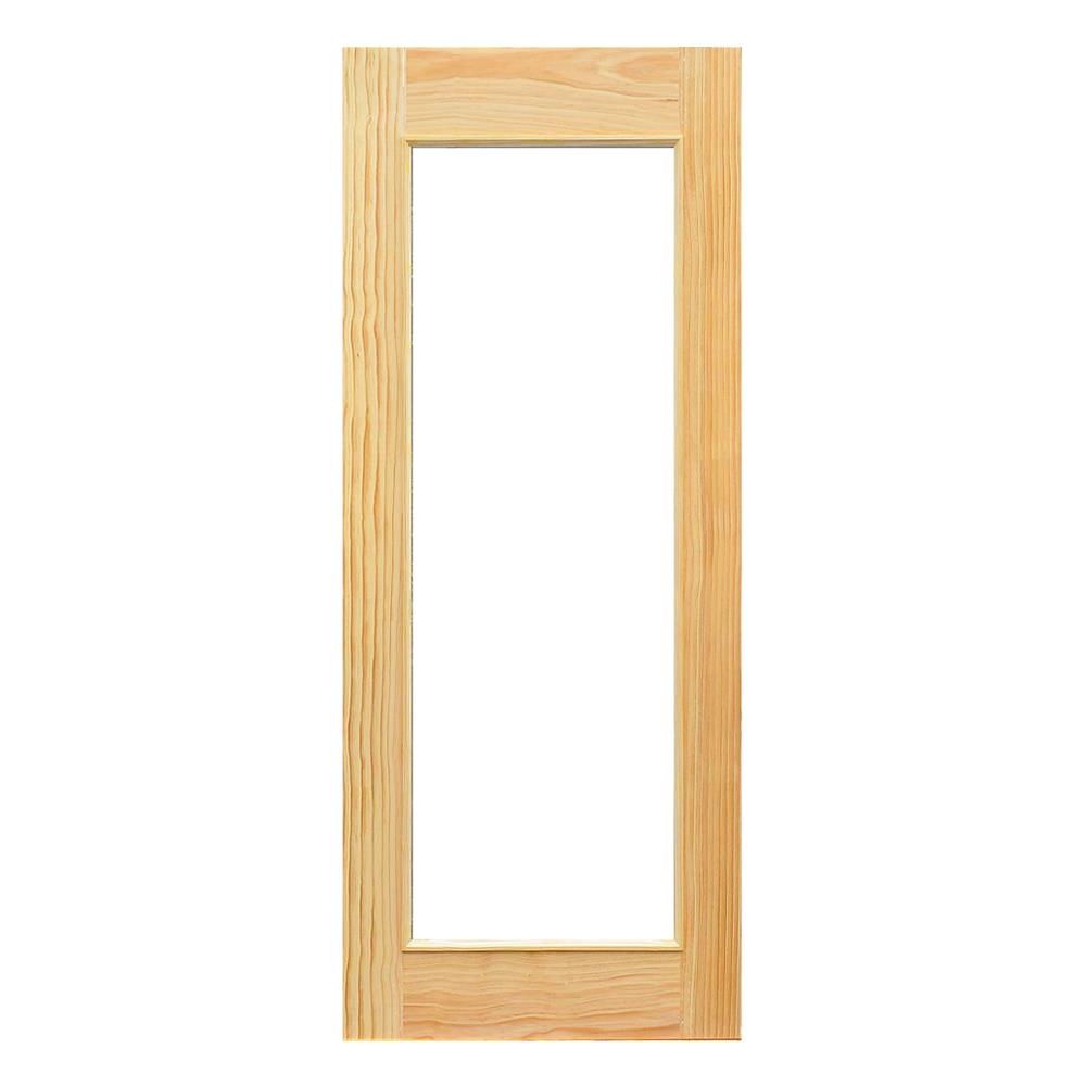 ประตูไม้ดักลาสเฟอร์ ไม่เจาะลูกบิด D2D D2D-419 80x200 ซม. สีธรรมชาติ